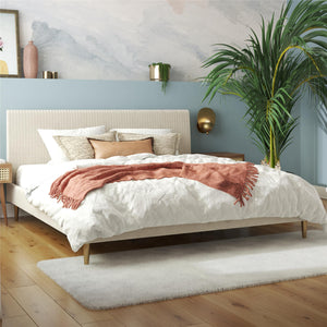 Mr. Kate Daphne Upholstered Bed - Ivory - King