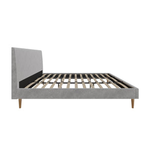 Mr. Kate Daphne Upholstered Bed - Light Gray - King