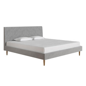 Mr. Kate Daphne Upholstered Bed - Light Gray - King