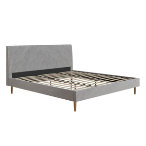 Mr. Kate Daphne Upholstered Bed - Light Gray - King