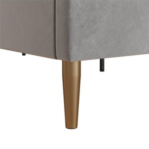 Mr. Kate Daphne Upholstered Bed - Light Gray - King