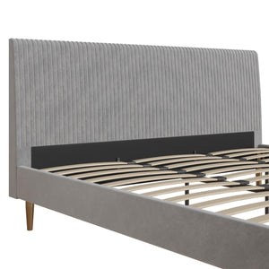 Mr. Kate Daphne Upholstered Bed - Light Gray - King