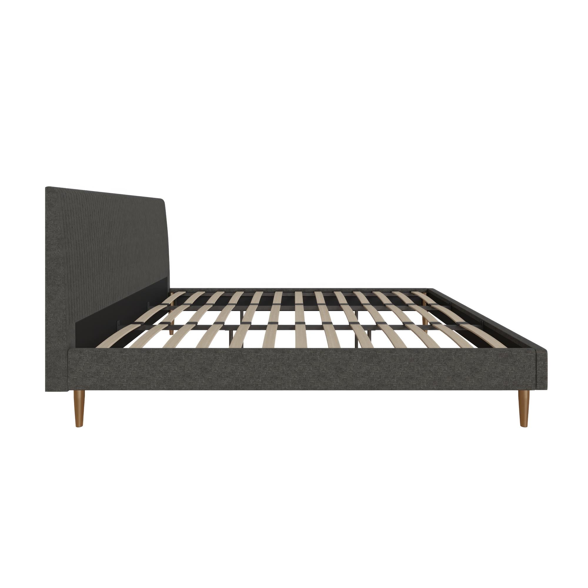 Mr. Kate Daphne Upholstered Bed - Dark Gray - King