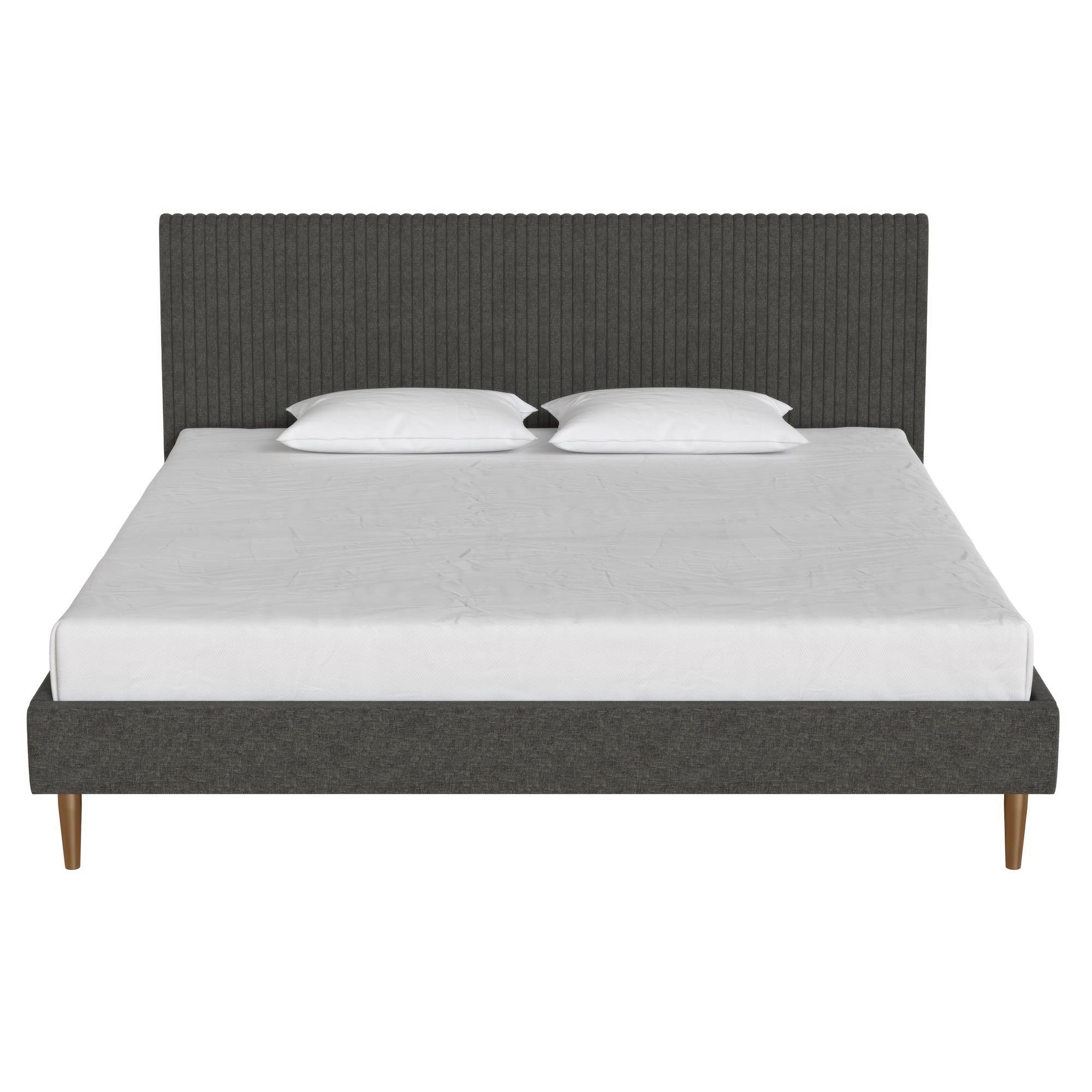 Mr. Kate Daphne Upholstered Bed - Dark Gray - King