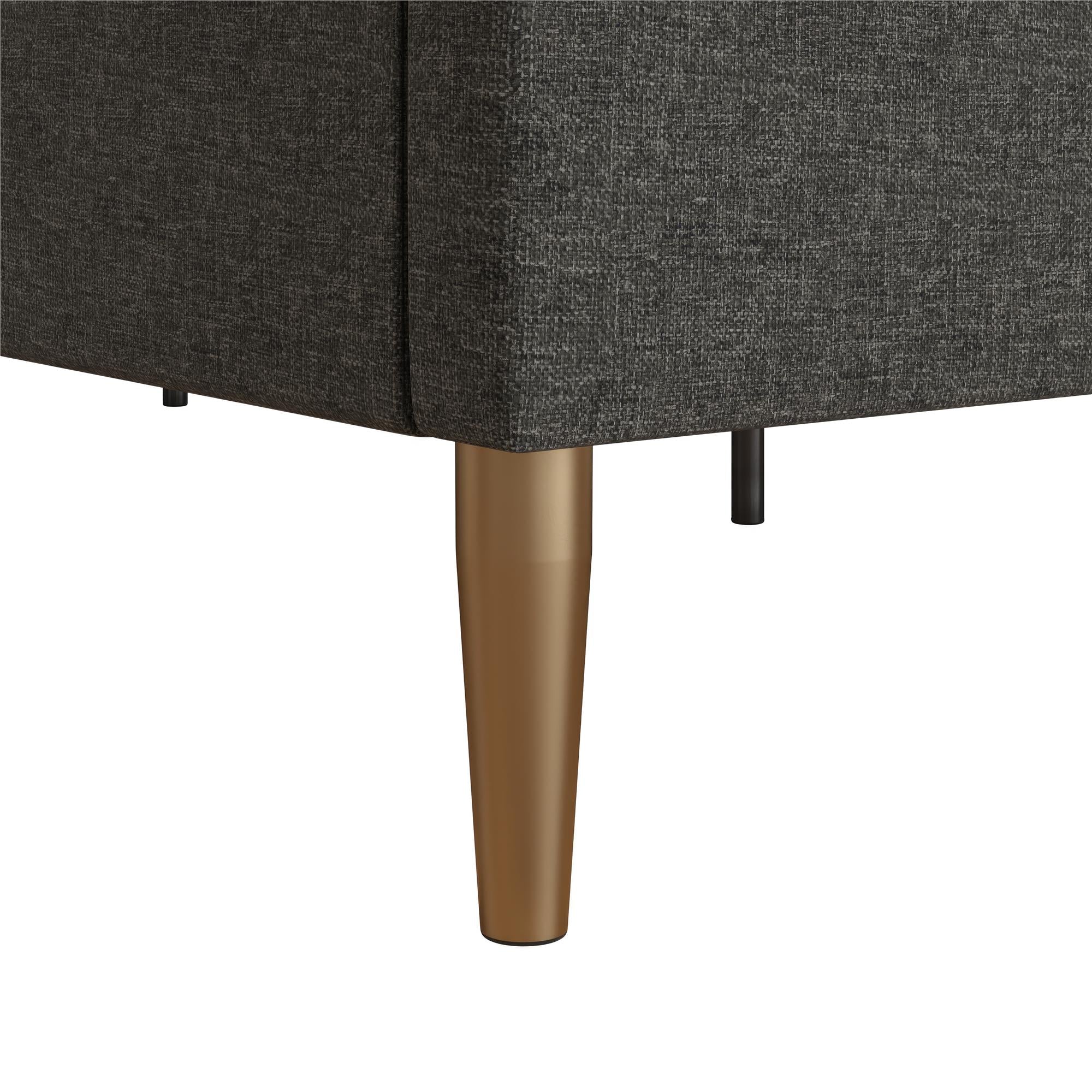 Mr. Kate Daphne Upholstered Bed - Dark Gray - King