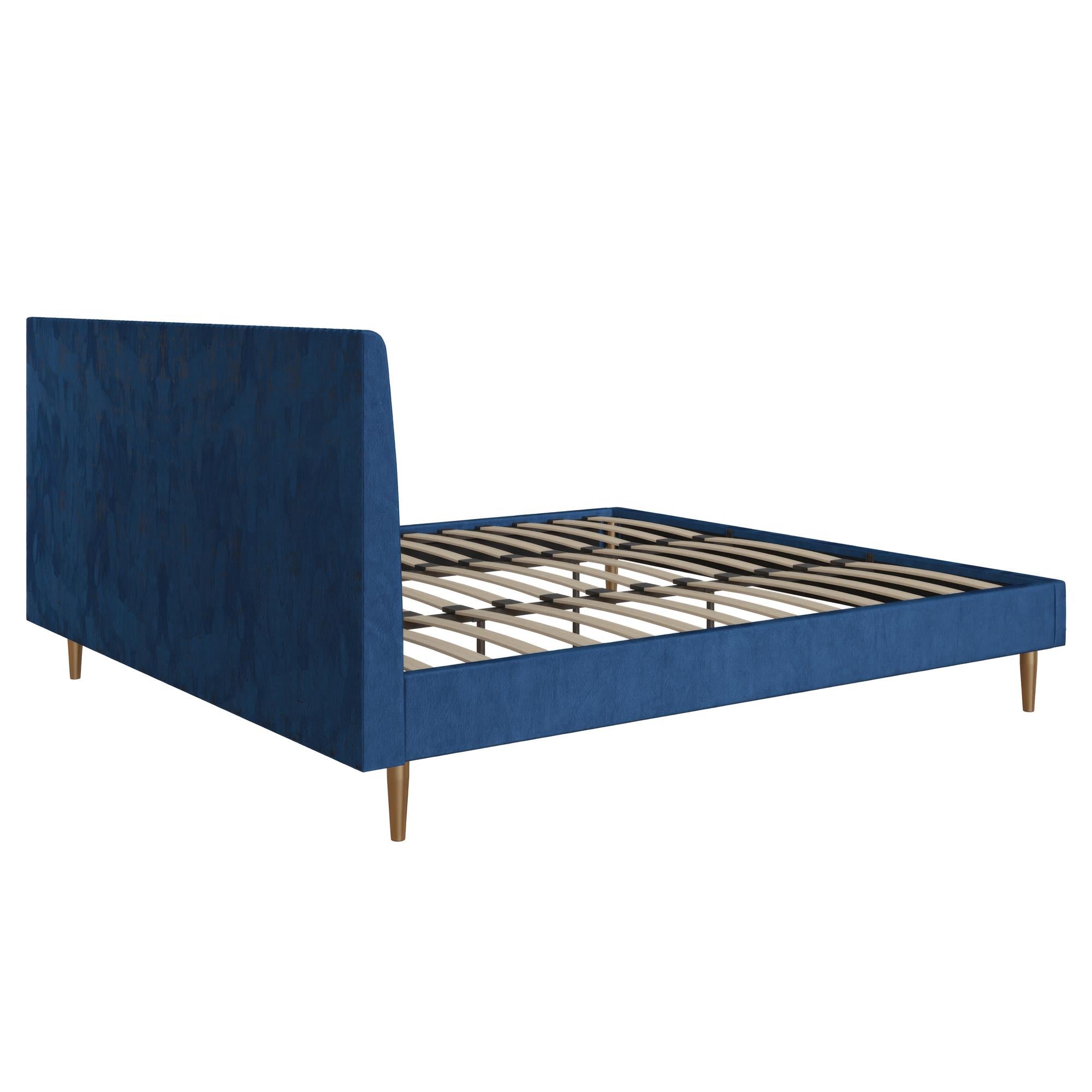 Mr. Kate Daphne Upholstered Bed - Blue - King