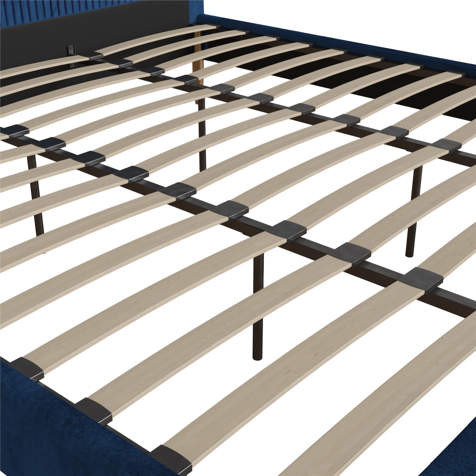 Mr. Kate Daphne Upholstered Bed - Blue - King