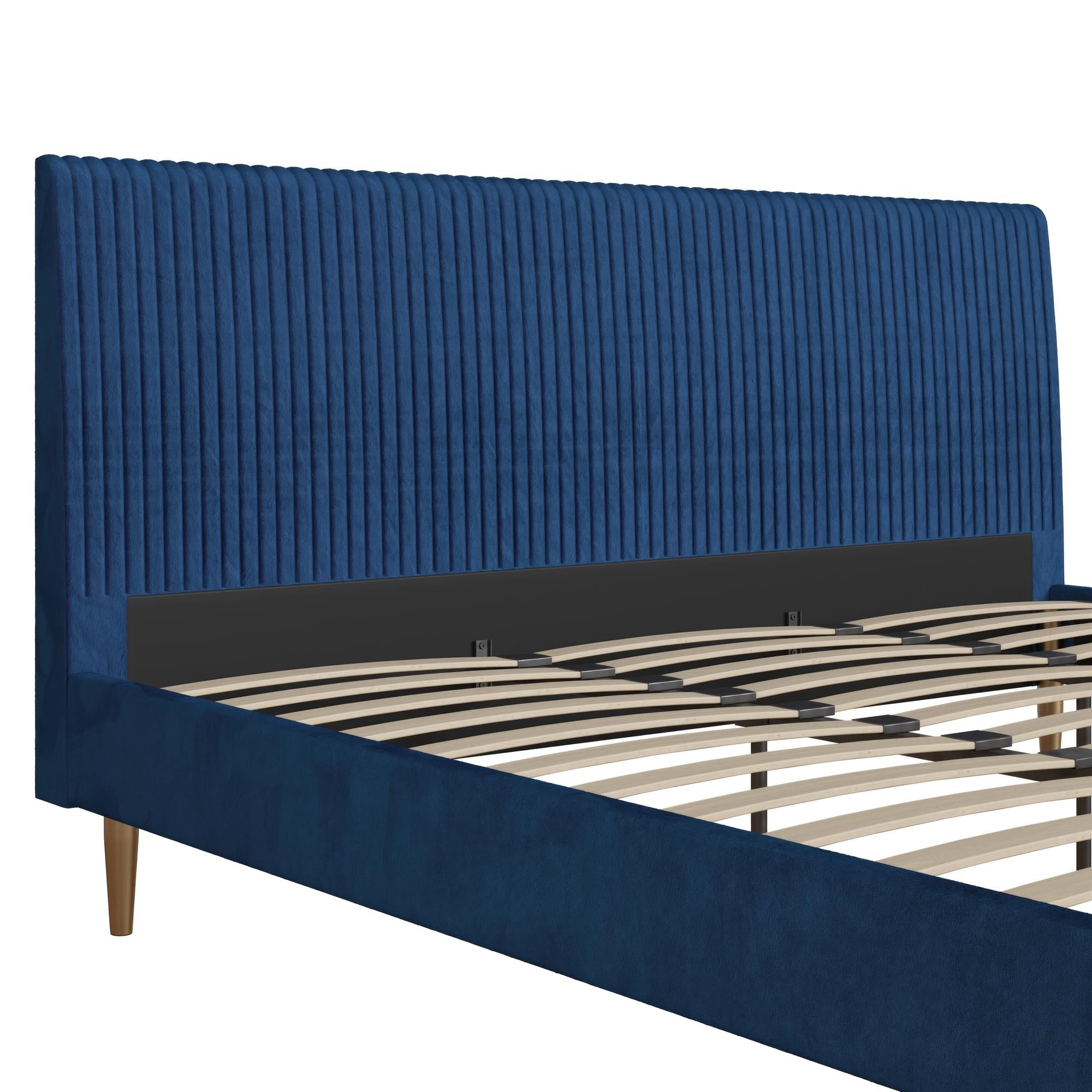 Mr. Kate Daphne Upholstered Bed - Blue - King