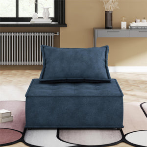 DHP Paloma Single Sofa Chair - Navy - 1-Seater