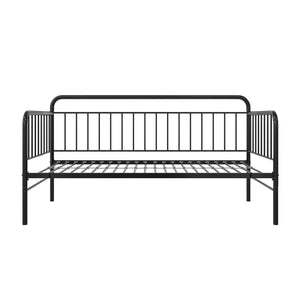 DHP Oddny Metal Daybed with Pop Up Trundle Bed - Black - Twin