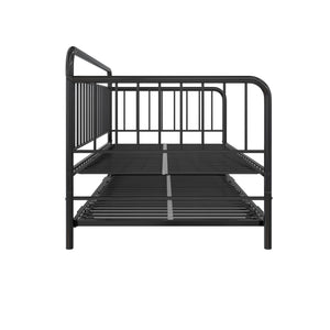 DHP Oddny Metal Daybed with Pop Up Trundle Bed - Black - Twin