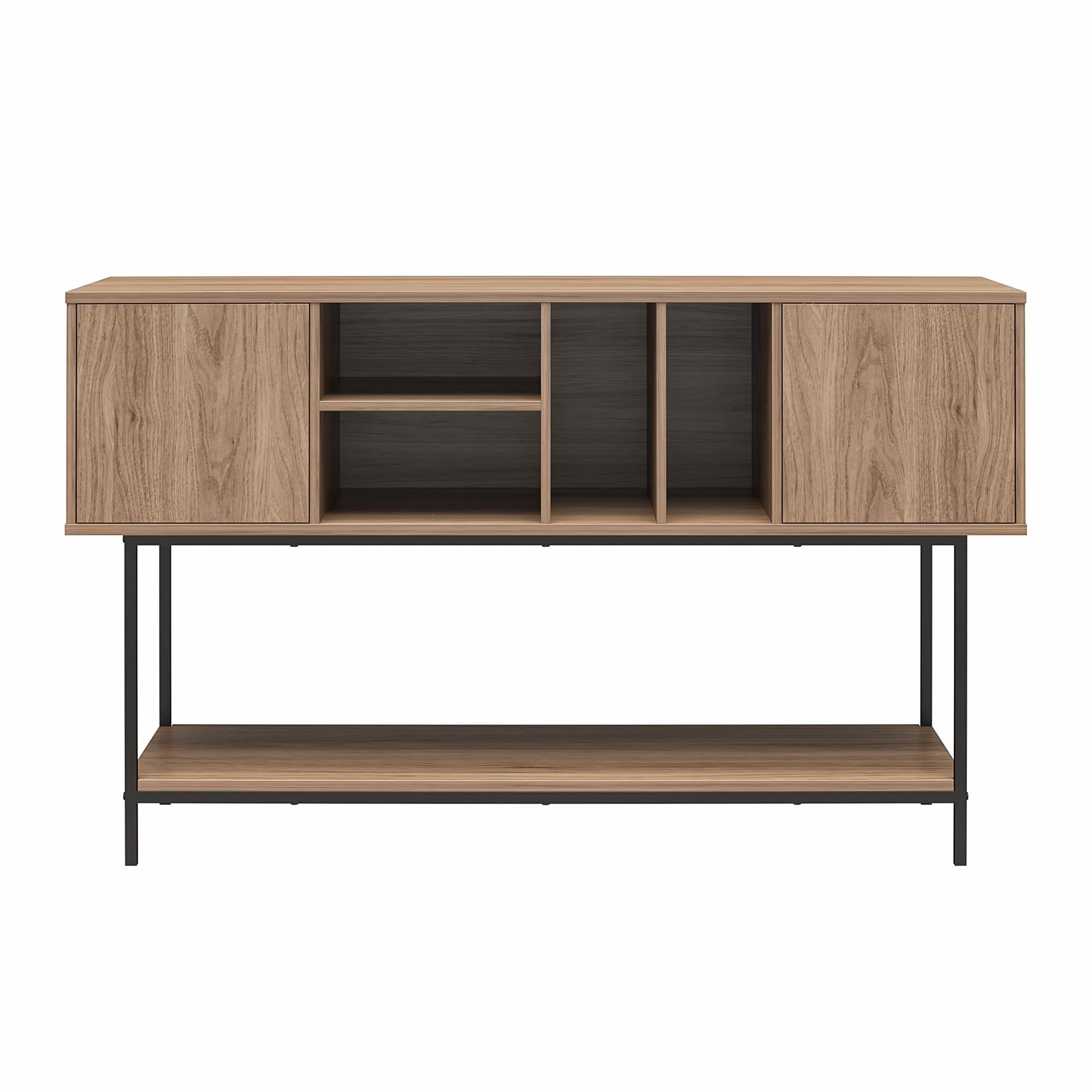 Novogratz Cooper Media Credenza/DJ Stand - Danish Walnut