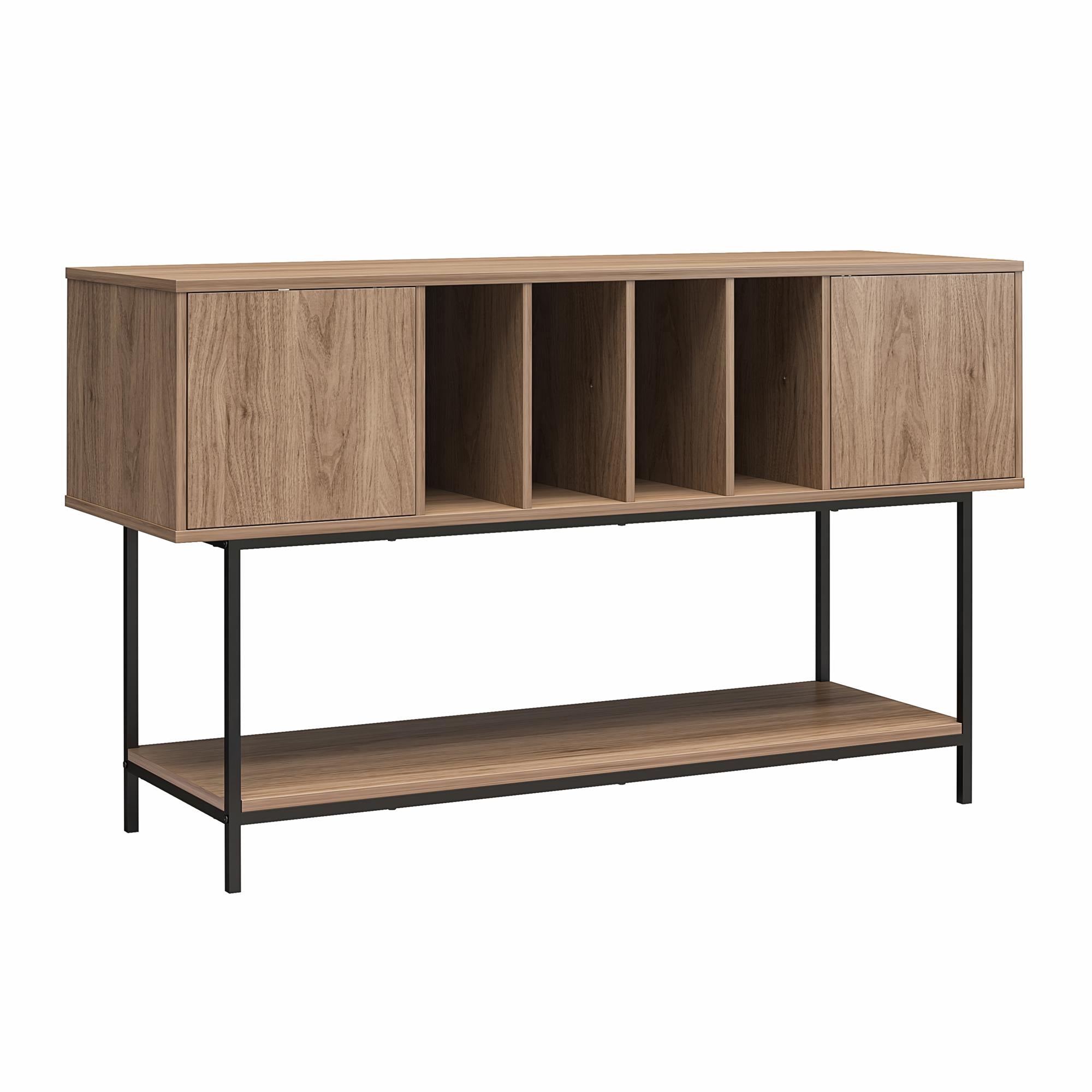 Novogratz Cooper Media Credenza/DJ Stand - Danish Walnut