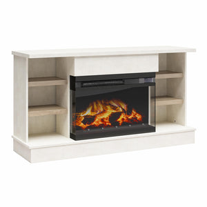 Ameriwood Home Oslo Fireplace Console for 65" TVs - Plaster
