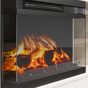 Ameriwood Home Oslo Fireplace Console for 65" TVs - Plaster