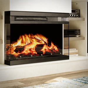 Ameriwood Home Oslo Fireplace Console for 65" TVs - Plaster