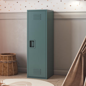 Max & Finn Casey Kids Tall Metal Storage Locker - Hunter Green
