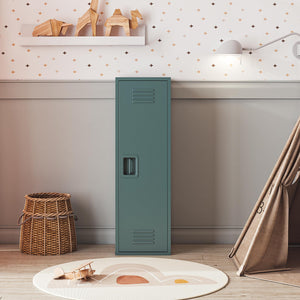 Max & Finn Casey Kids Tall Metal Storage Locker - Hunter Green