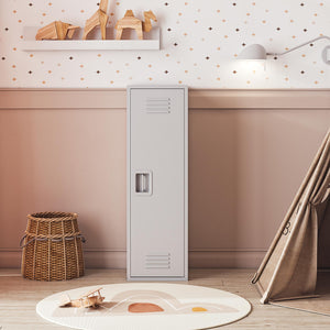 Max & Finn Casey Kids Tall Metal Storage Locker - Dove Gray
