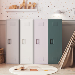 Max & Finn Casey Kids Tall Metal Storage Locker - White