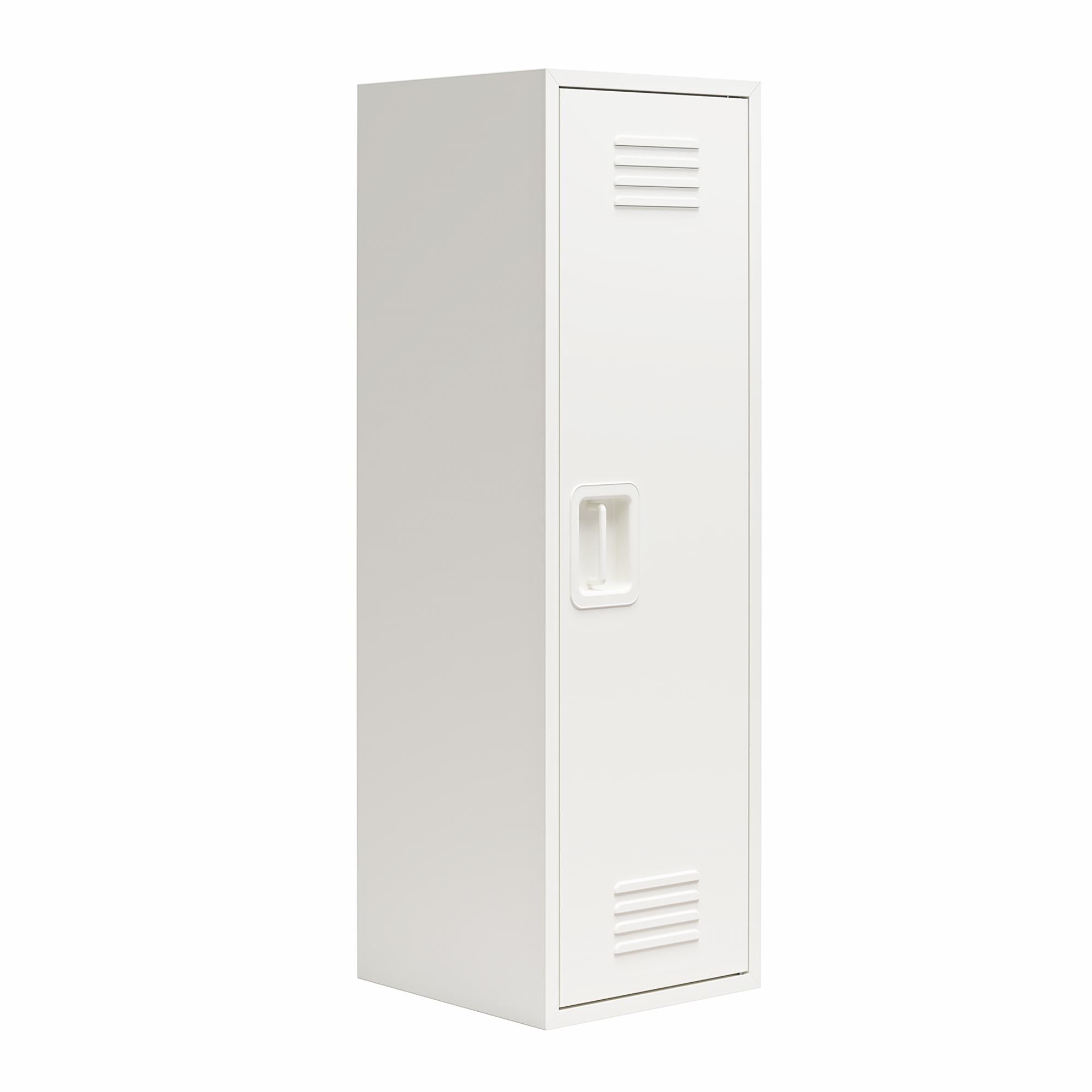 Max & Finn Casey Kids Tall Metal Storage Locker - White