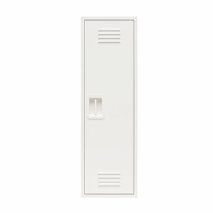 Max & Finn Casey Kids Tall Metal Storage Locker - White