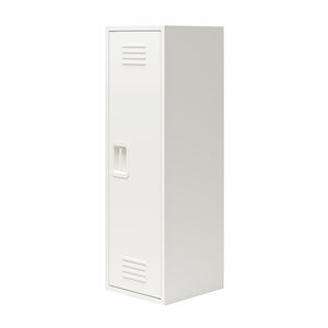 Max & Finn Casey Kids Tall Metal Storage Locker - White