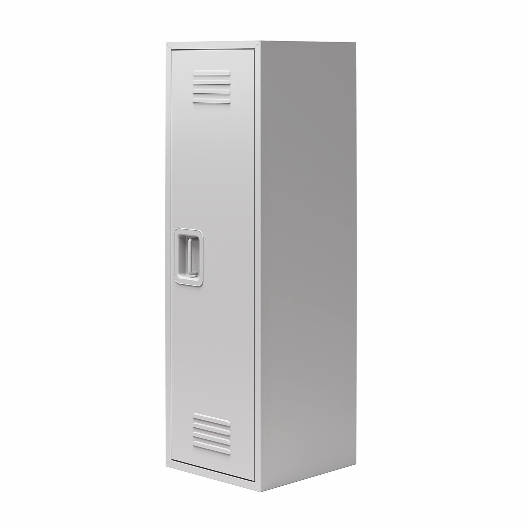 Max & Finn Casey Kids Tall Metal Storage Locker - Dove Gray