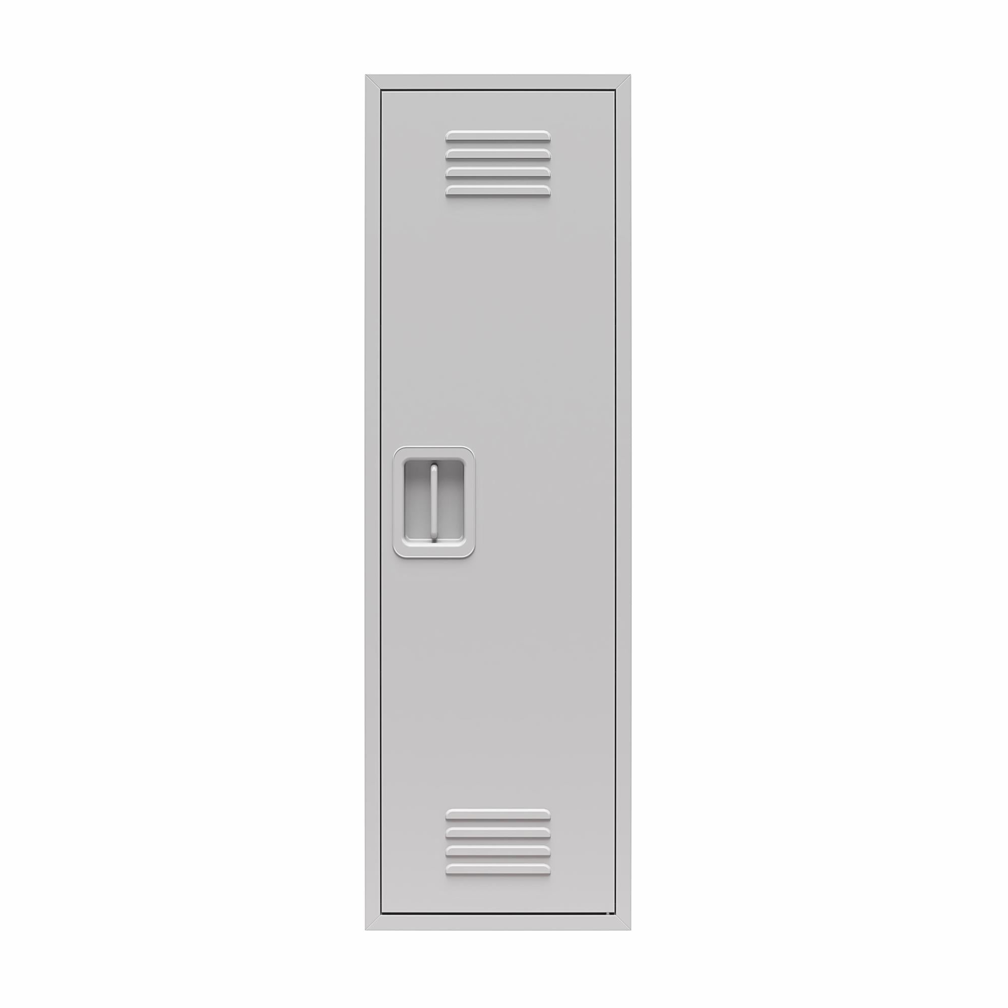 Max & Finn Casey Kids Tall Metal Storage Locker - Dove Gray