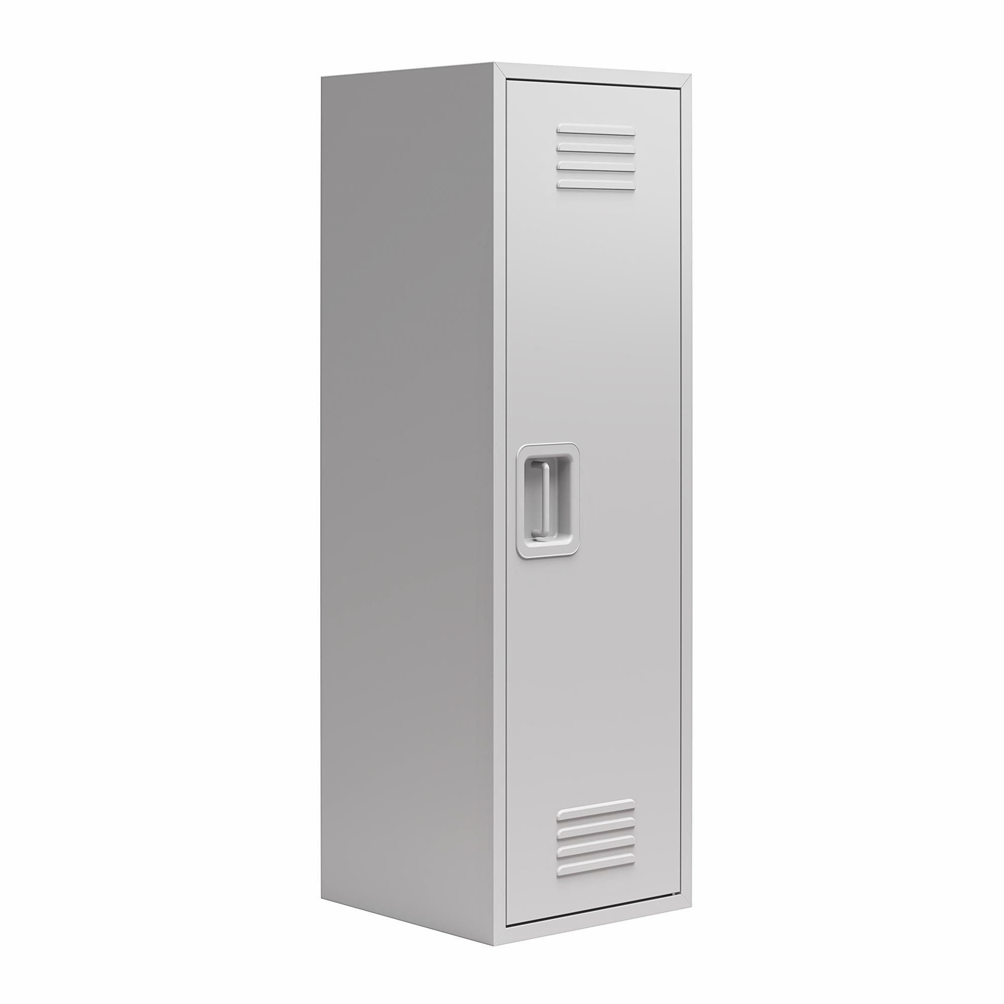 Max & Finn Casey Kids Tall Metal Storage Locker - Dove Gray