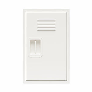Max & Finn Casey Kids Stackable Mini Metal Storage Locker - White