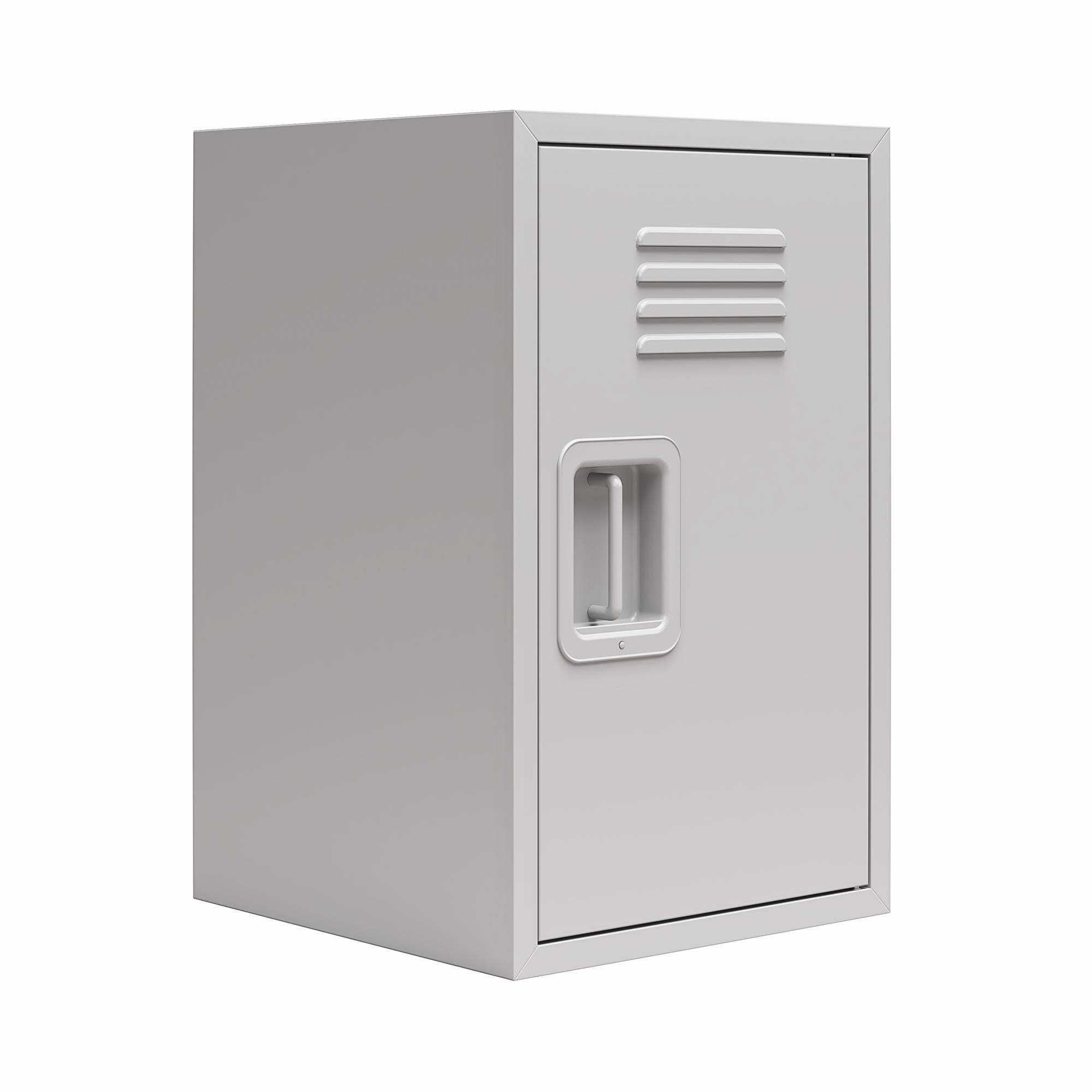 Max & Finn Casey Kids Stackable Mini Metal Storage Locker - Dove Gray