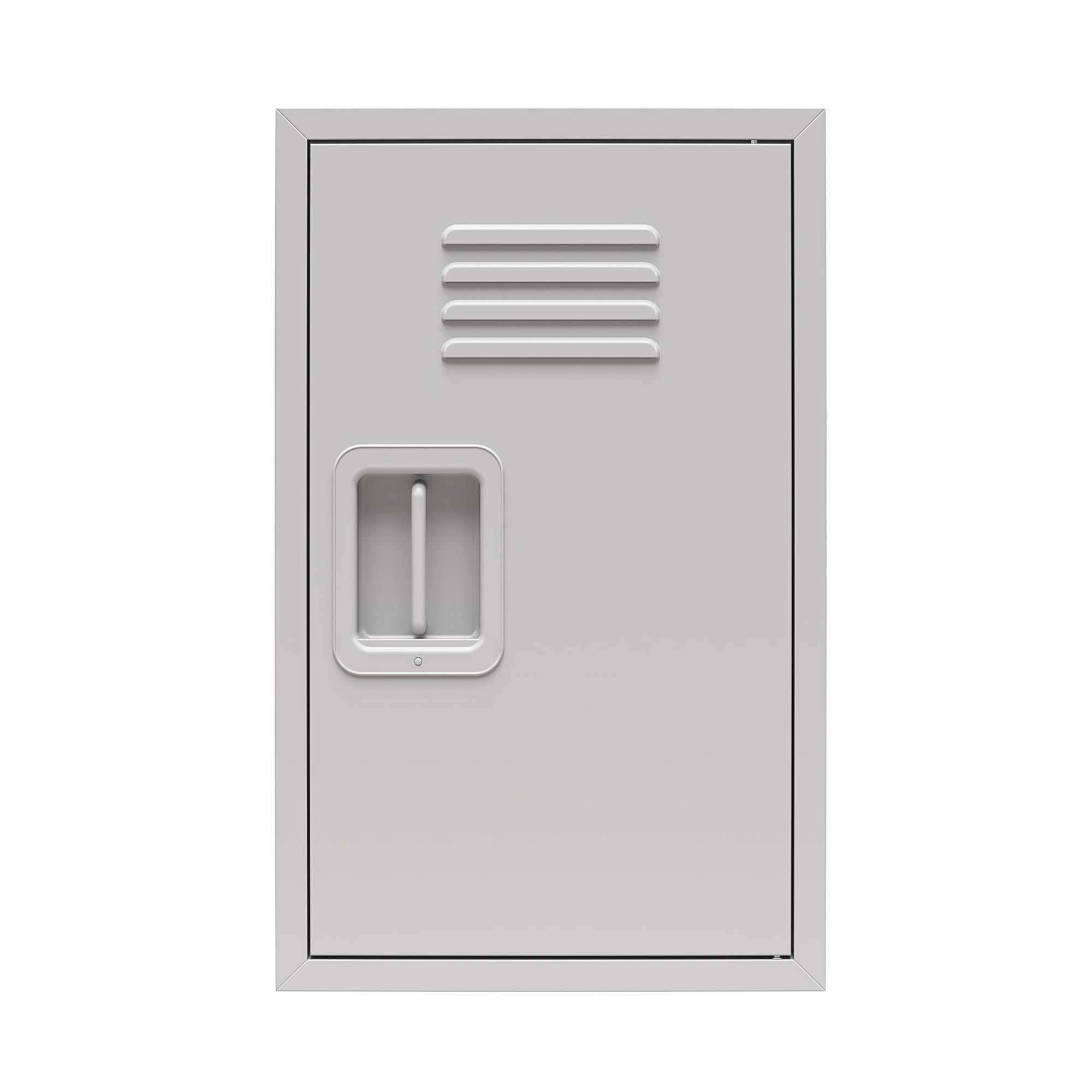 Max & Finn Casey Kids Stackable Mini Metal Storage Locker - Dove Gray