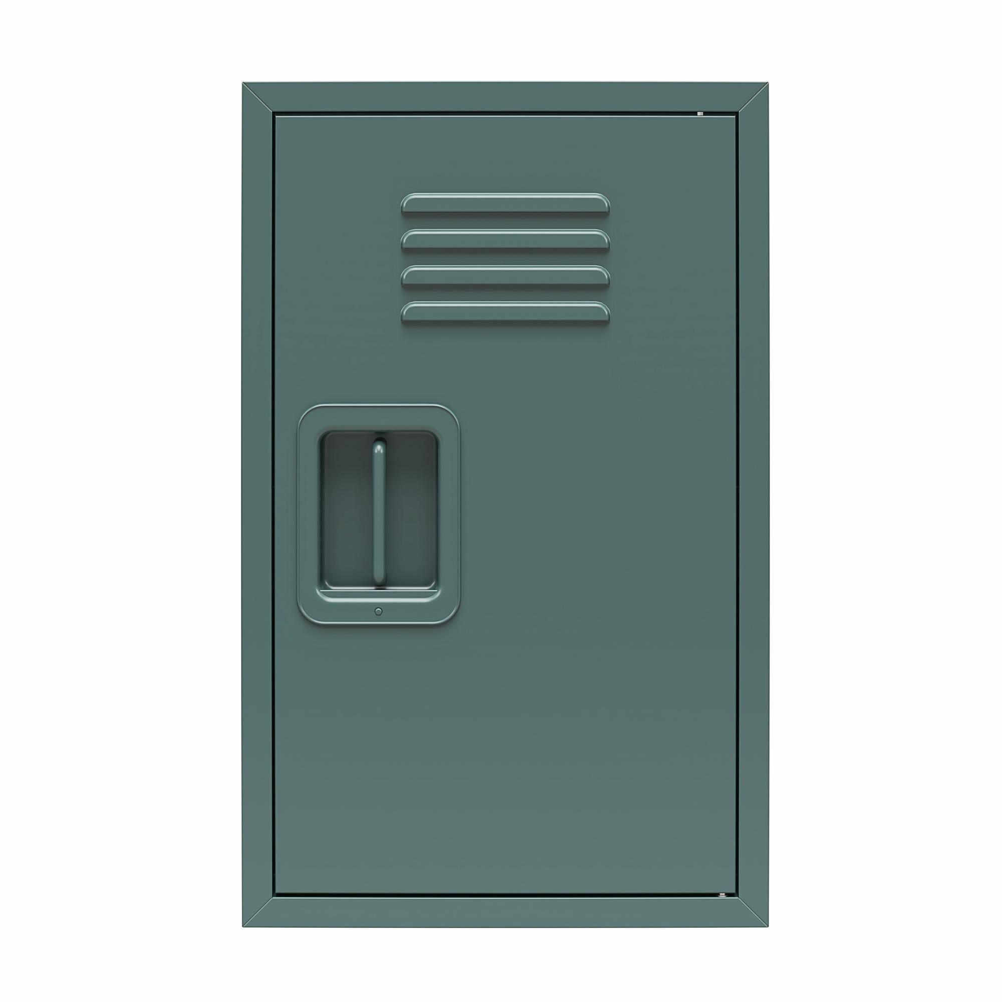 Max & Finn Casey Kids Stackable Mini Metal Storage Locker - Hunter Green