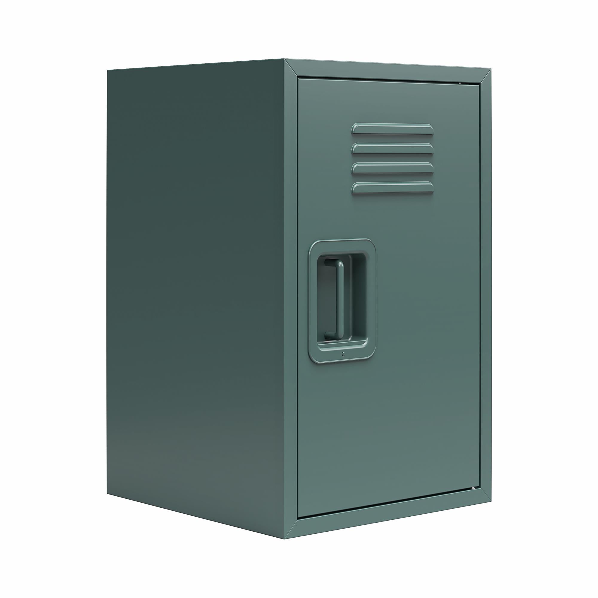 Max & Finn Casey Kids Stackable Mini Metal Storage Locker - Hunter Green