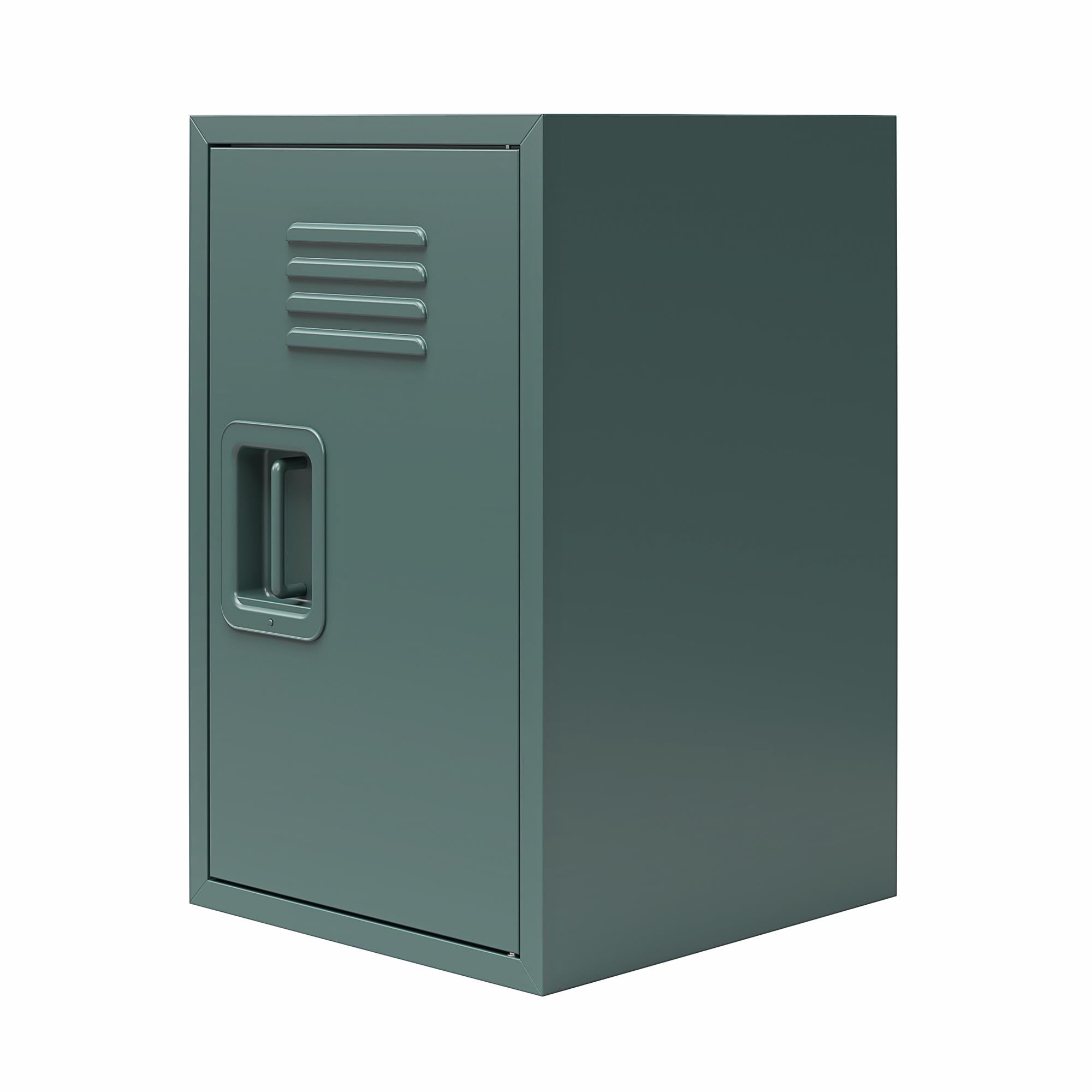 Max & Finn Casey Kids Stackable Mini Metal Storage Locker - Hunter Green