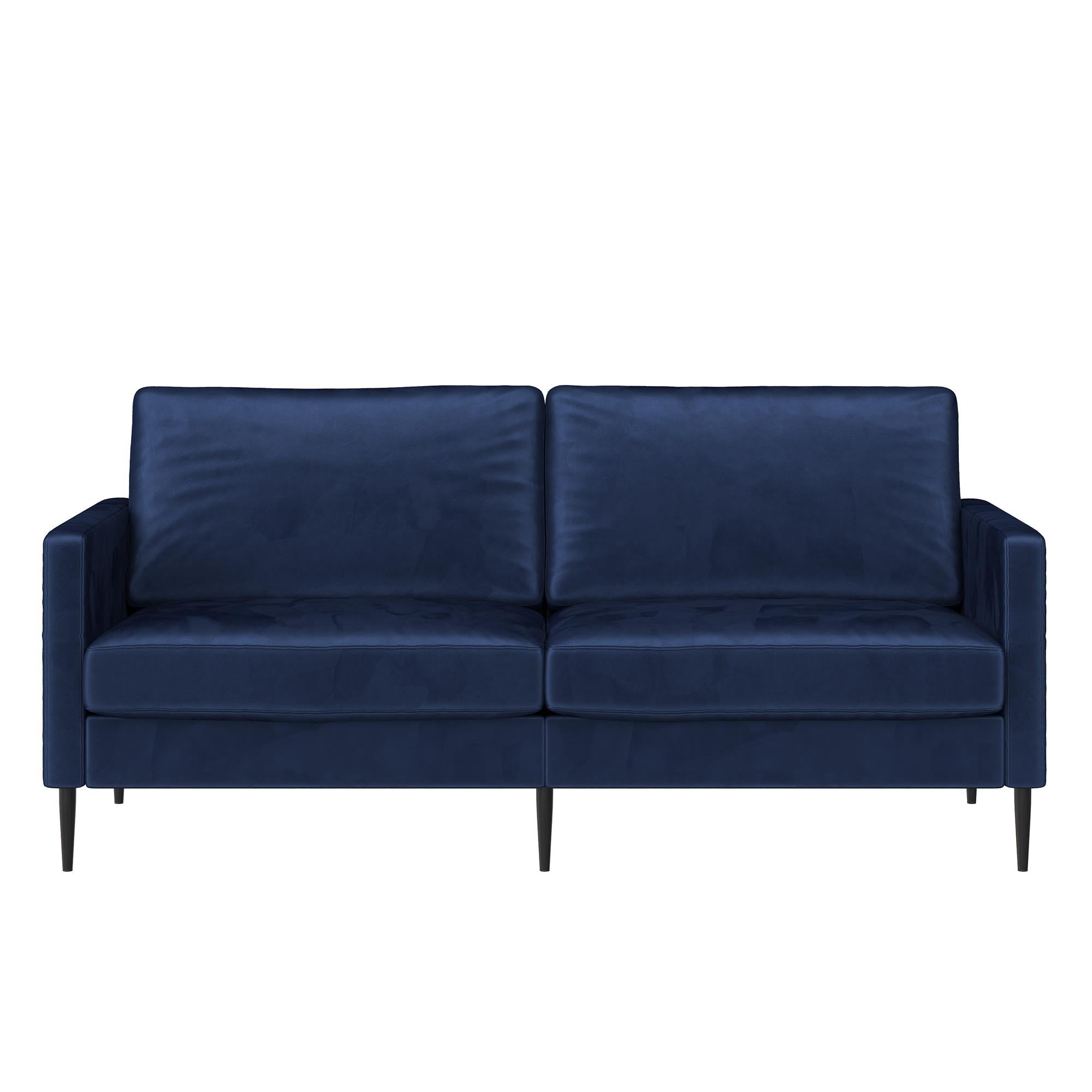 RealRooms Ellie 3-Seater Velvet Sofa - Blue