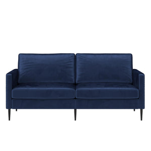 RealRooms Ellie 3-Seater Velvet Sofa - Blue