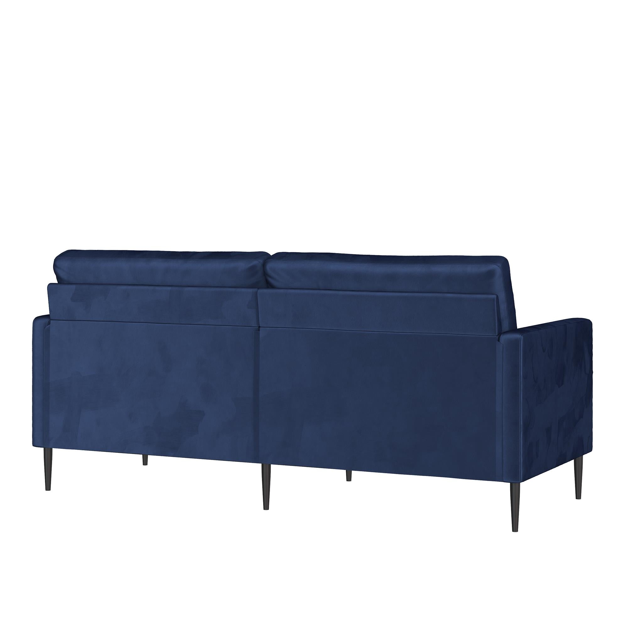 RealRooms Ellie 3-Seater Velvet Sofa - Blue