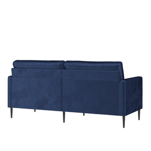 RealRooms Ellie 3-Seater Velvet Sofa - Blue