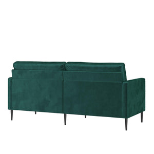 RealRooms Ellie 3-Seater Velvet Sofa - Green