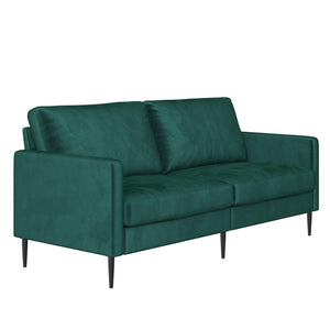 RealRooms Ellie 3-Seater Velvet Sofa - Green
