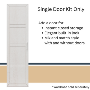 Systembuild Evolution Perry Park Modular Membrane Press Single Door Kit - Ivory Oak