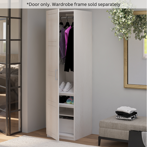 Systembuild Evolution Perry Park Modular Membrane Press Single Door Kit - Ivory Oak