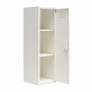 Max & Finn Casey Kids Tall Metal Storage Locker - White