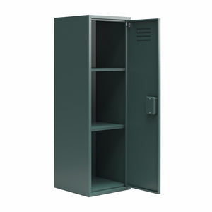 Max & Finn Casey Kids Tall Metal Storage Locker - Hunter Green