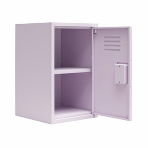 Max & Finn Casey Kids Stackable Mini Metal Storage Locker - Lavender