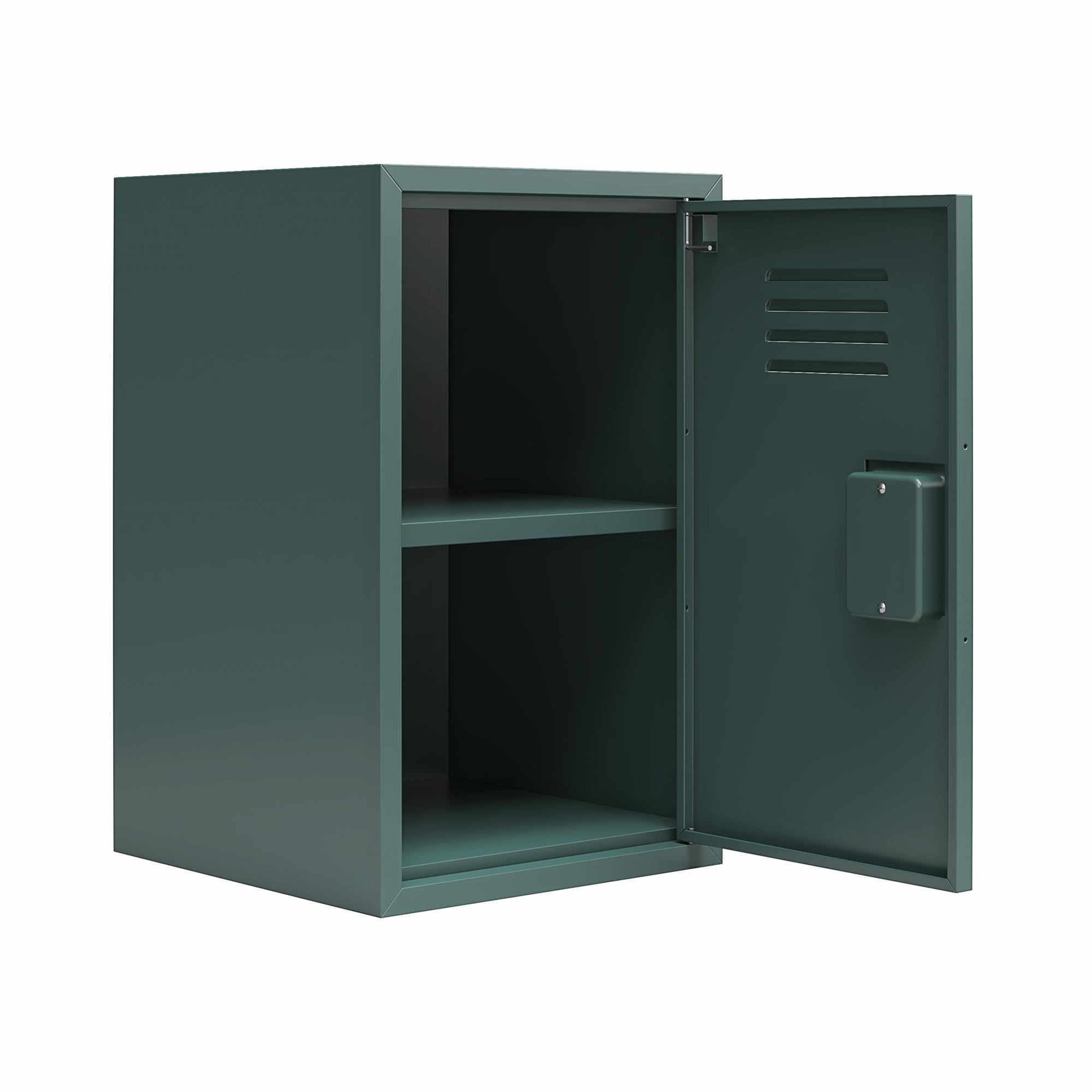 Max & Finn Casey Kids Stackable Mini Metal Storage Locker - Hunter Green