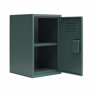 Max & Finn Casey Kids Stackable Mini Metal Storage Locker - Hunter Green