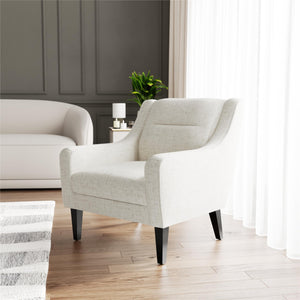 DHP Eleanor Accent Chair - Beige - 1-Seater
